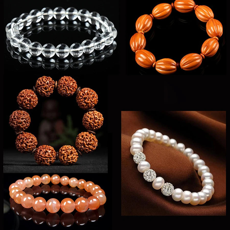 0.8mm Elastic Crystal Beading Cord – DIY Jewelry Making Jewelry Beading Cord Babs