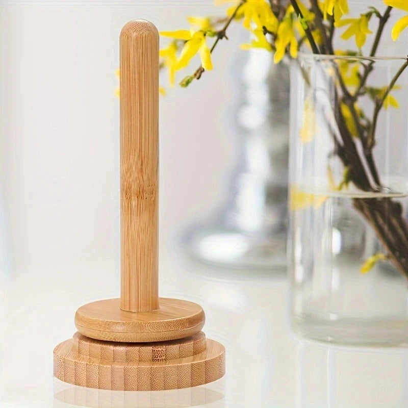 Bamboo Yarn Winder Stand – Tabletop Rotary Spool Organizer Yarn Winder Stand Babs