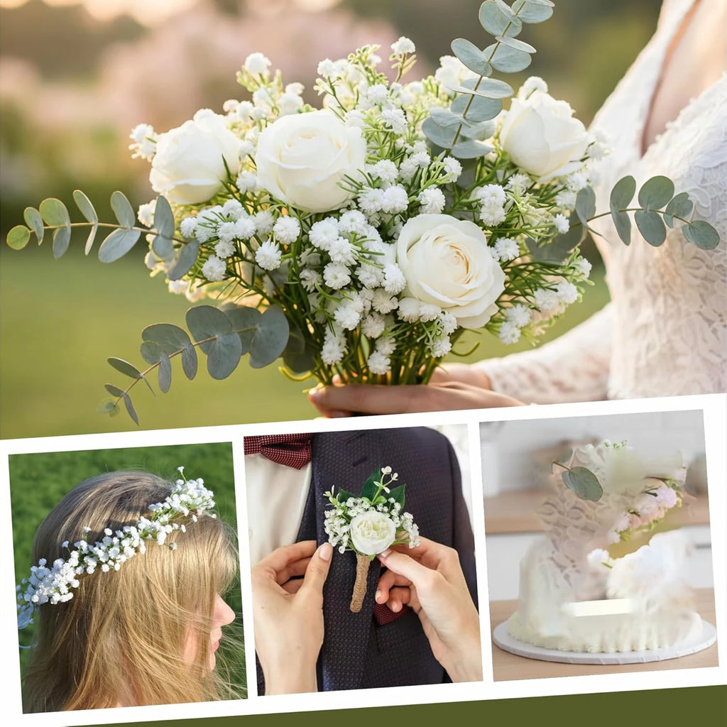 Artificial Gypsophila Flowers – Wedding, Home & DIY Décor Artificial Flower Branch Babs
