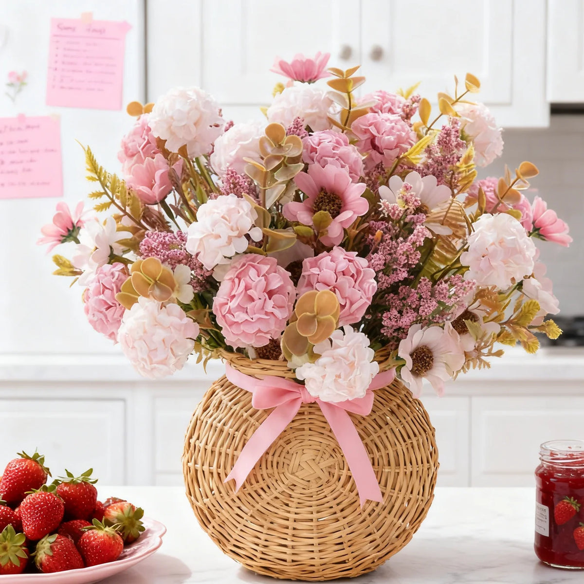 Silk Chrysanthemum Artificial Flower Bouquet | Wedding & Home Décor Artificial Flower Bouquet Babs