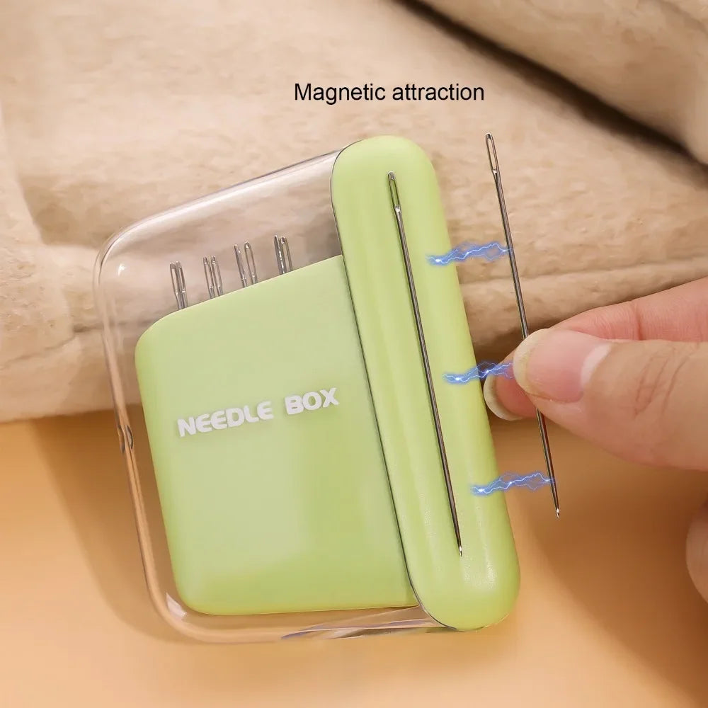 Magnetic Sewing Needle Box – 5-Size Embroidery Storage Case Needle Storage Case Babs