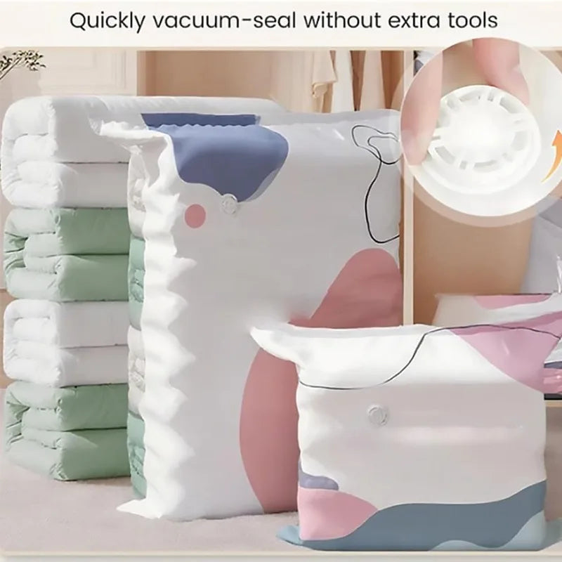 2-Pack Hand Roll Vacuum Compression Storage Bags | Space Saver Compression Storage Bags Babs