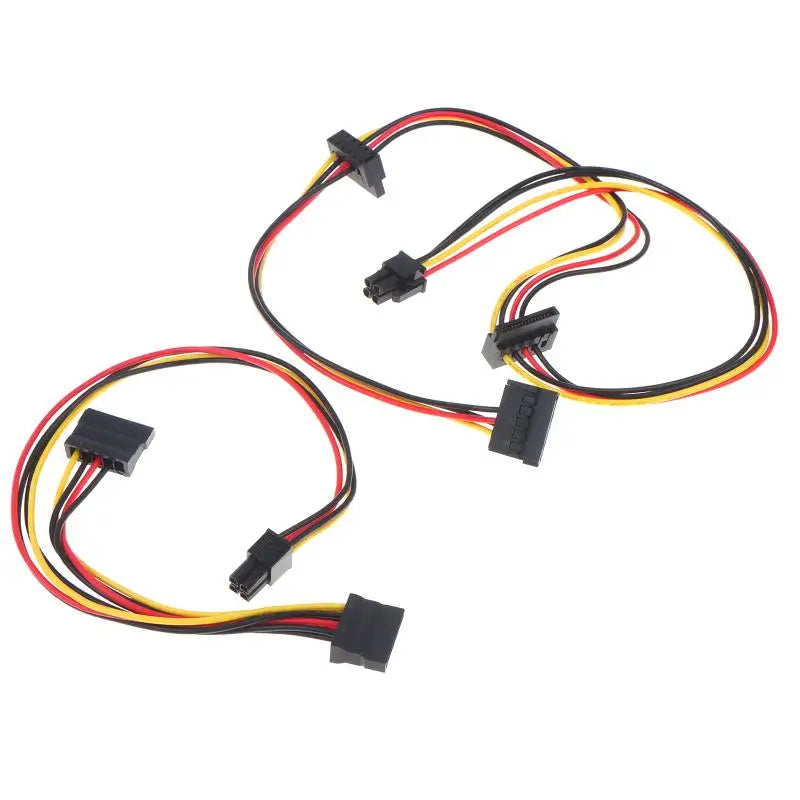 4-Pin to SATA Power Cable HDD SSD ATX Desktop PC Expansion SATA Power Cable Babs