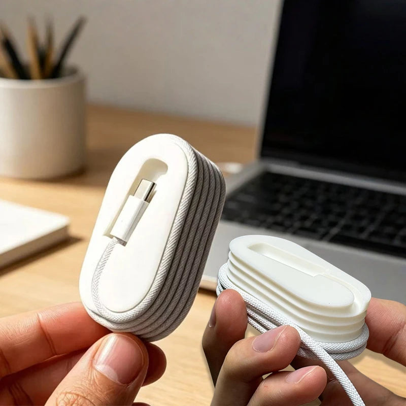 Portable Cable Winder Organizer for USB-C Braided Cables Cable Winder Organizer Babs