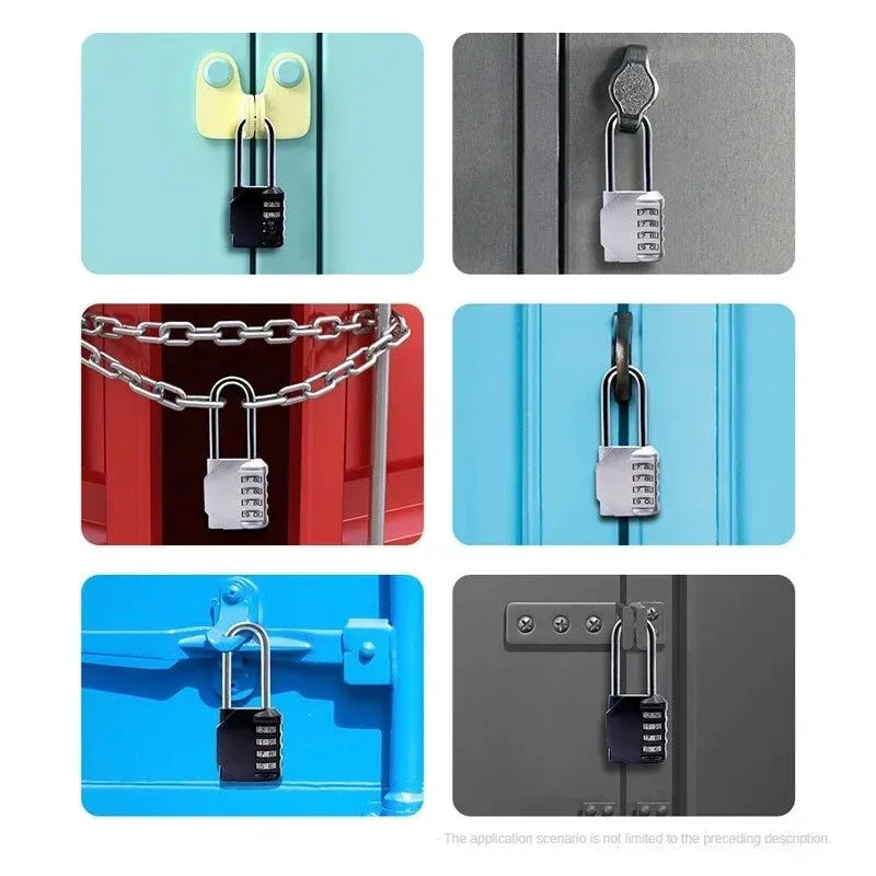 4-Digit Combination Padlock – Waterproof Long Shackle Lock Combination Padlock Babs