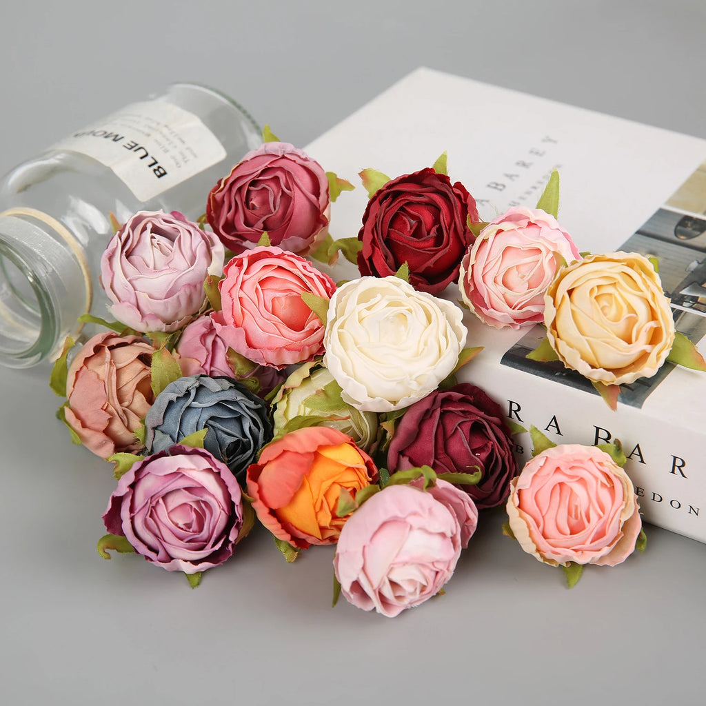 Artificial Silk Rose Flower Heads – Wedding & DIY Decor Artificial Silk Flowers Babs