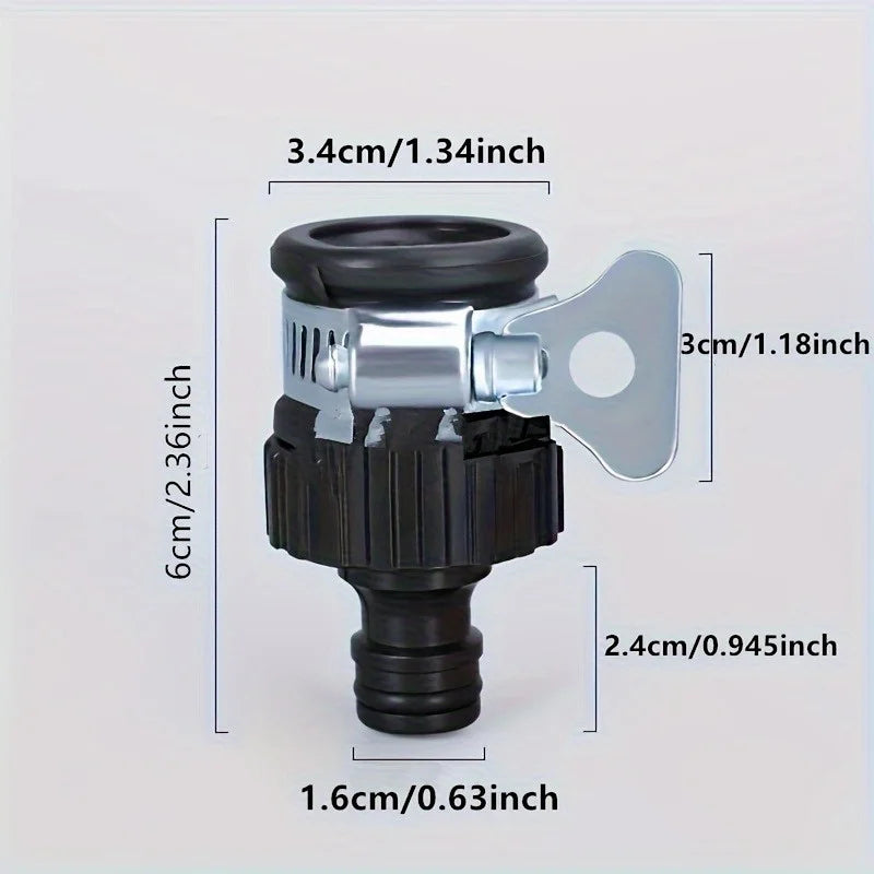 Universal Water Faucet Adapter – Quick Connect Fitting Faucet Hose Adapter Babs
