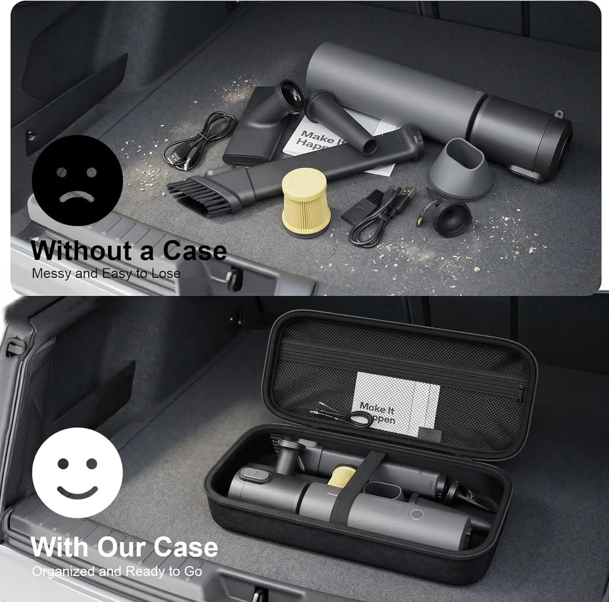Hard EVA Case for HOTO Voice-Tank 4-in-1 Car Vacuum Organizer EVA Protective Case Babs