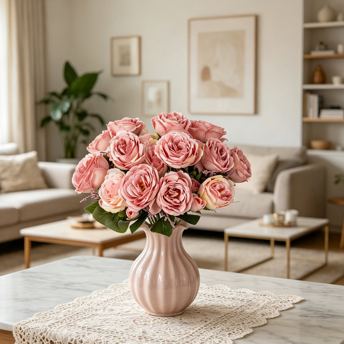 Silk Peony Artificial Flowers for Wedding & Home Décor Artificial Silk Flowers Babs