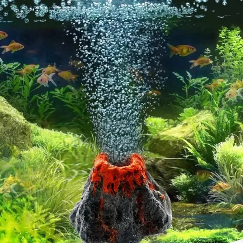 Volcano Aquarium Decoration – Bubble Stone Aerator for Fish Tank Aquarium Decoration Babs