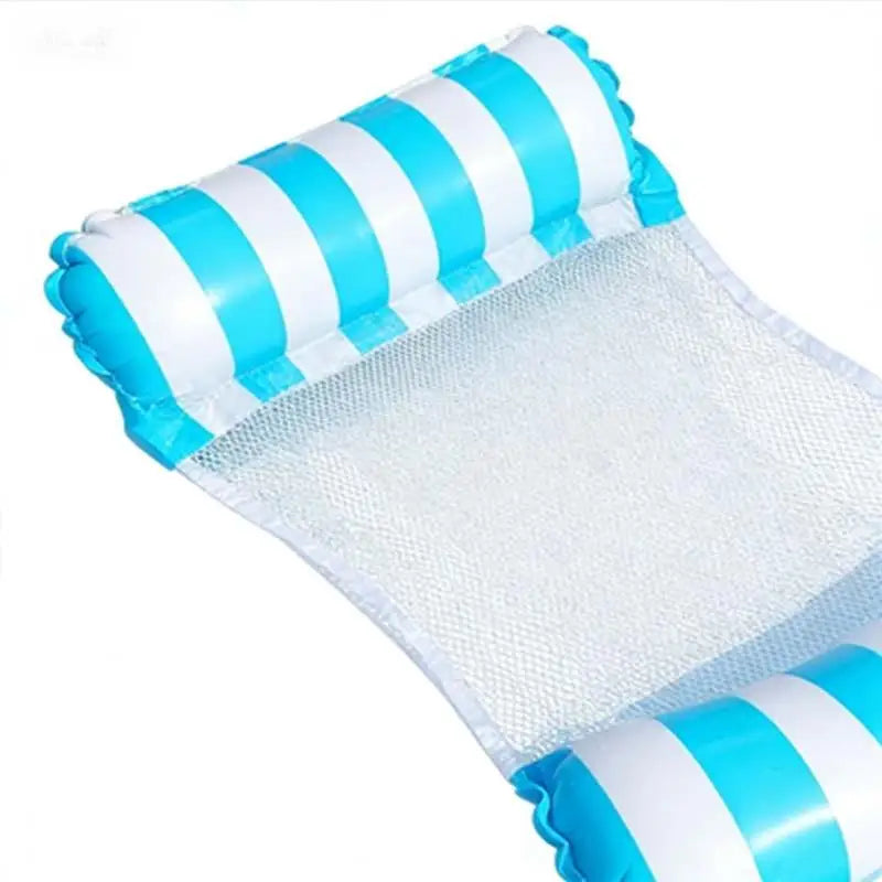 Foldable Inflatable Pool Float Netted Lounger – Single Person Inflatable Pool Lounger Babs