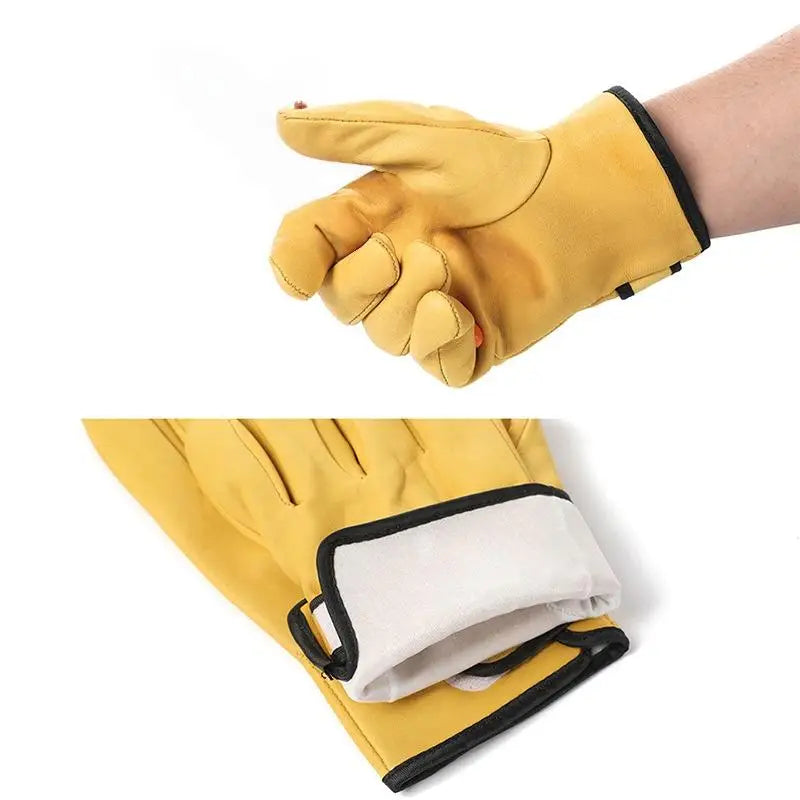 Sheepskin Leather Work Gloves – Welding, Garden & Motorcycle Leather Work Gloves Babs A2