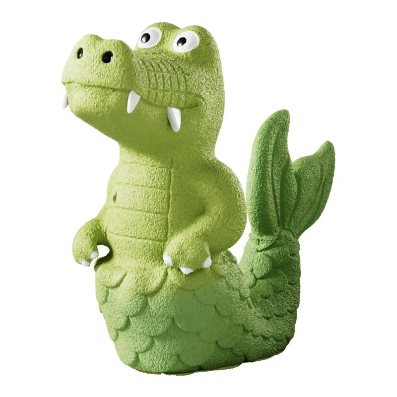 Green Alligator Tail Latex Squeaky Chew Toy for Dogs Dog Chew Toy Babs