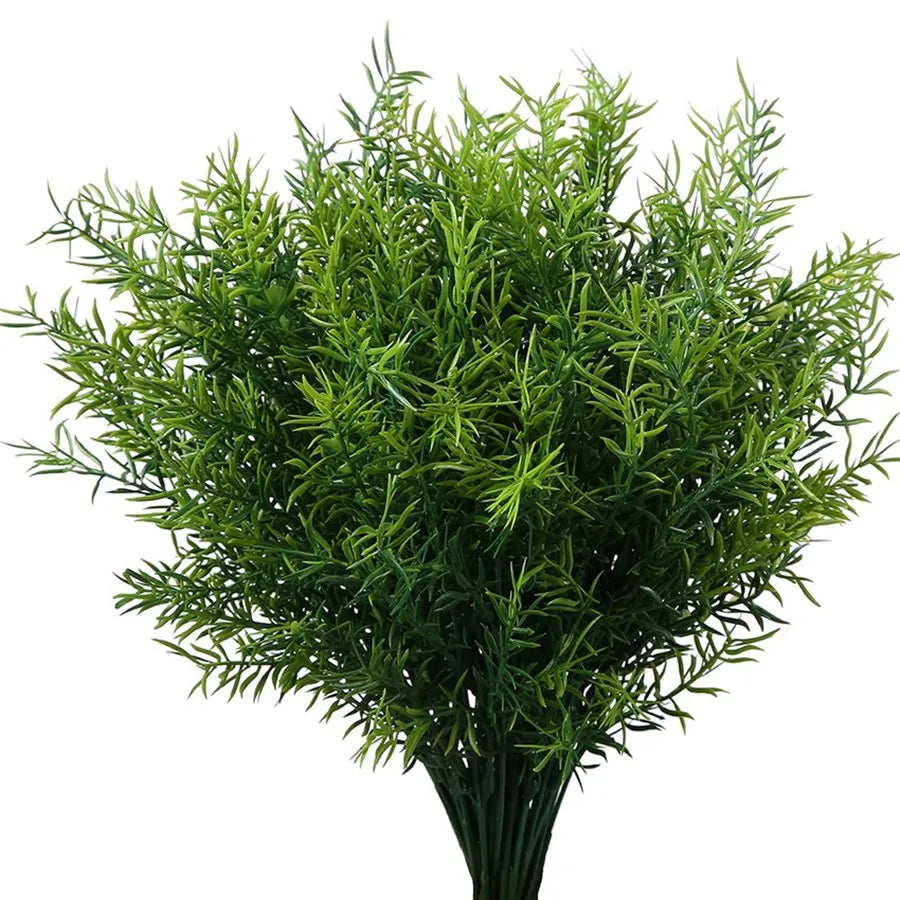 7-Fork Artificial Lotus Flower Branch | Fake Plant Home Decor Artificial Flower Branch Babs (army green) 2pcs