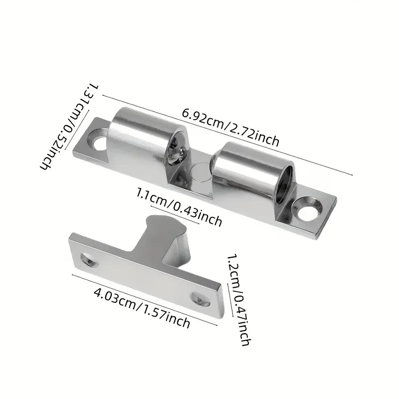 Double Ball Door Latch Spring Lock – Cabinet & Closet Door Latch Lock Babs 1pc