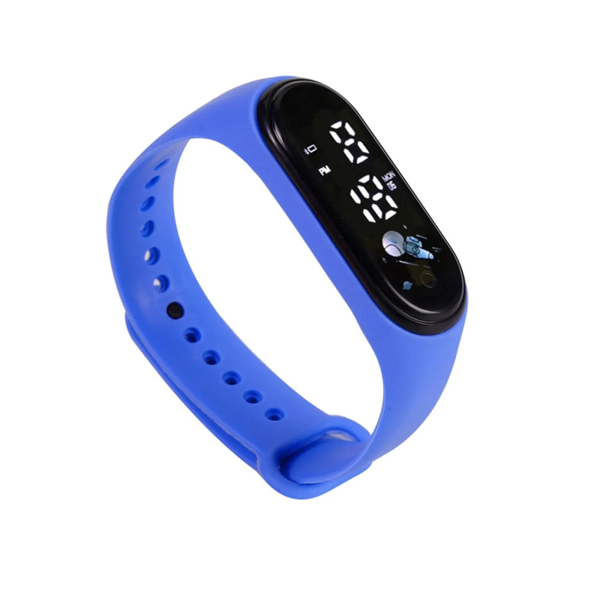 Kawaii Kids Digital Watch – Silicone Sports Watch Boys & Girls Kids Digital Watch Babs Royal Blue