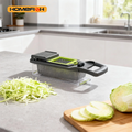 Multi-Function Vegetable Slicer & Shredder with Basket Vegetable Slicer Grater Babs Default Title