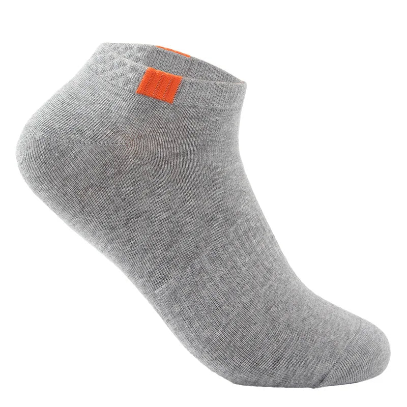 5 Pairs Men's Cotton Ankle Boat Socks – Colorful Low Cut Men's Ankle Socks Babs