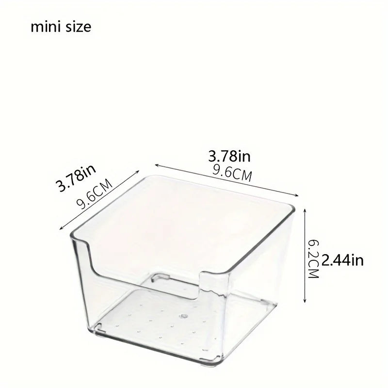 2pcs Transparent Sticky Note Keeper – Compact Desk Organizer Sticky Note Holder Babs