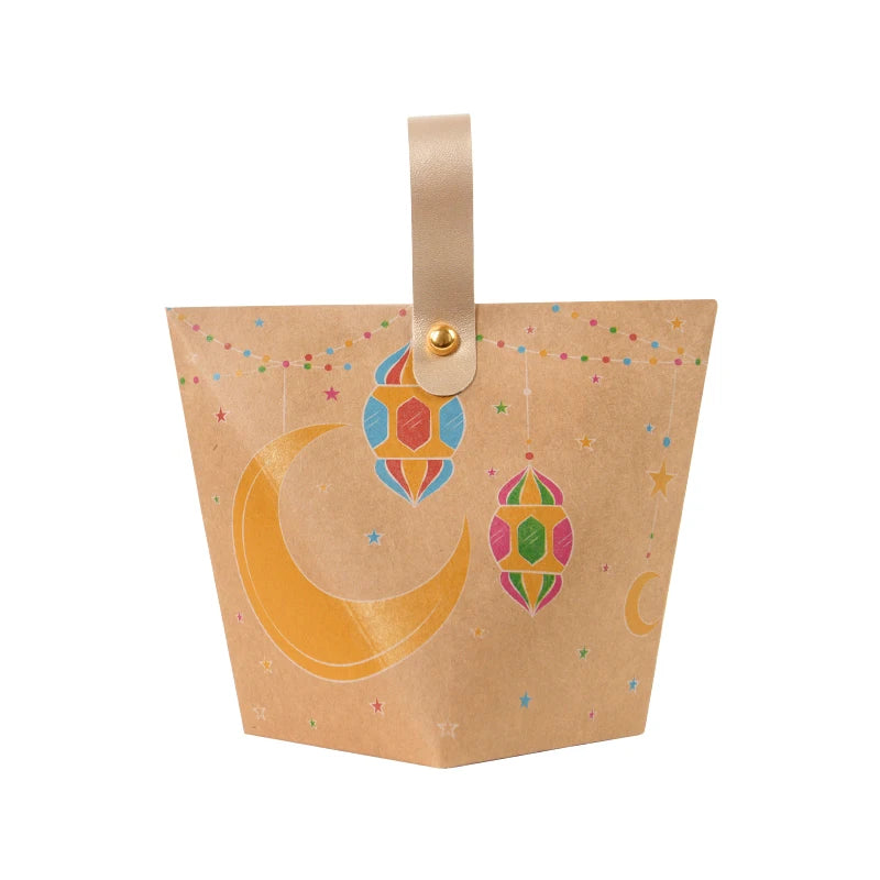 5/10Pcs Eid Mubarak Candy Gift Boxes | Ramadan 2026 Party Supplies Holiday Gift Box Babs E 10pcs
