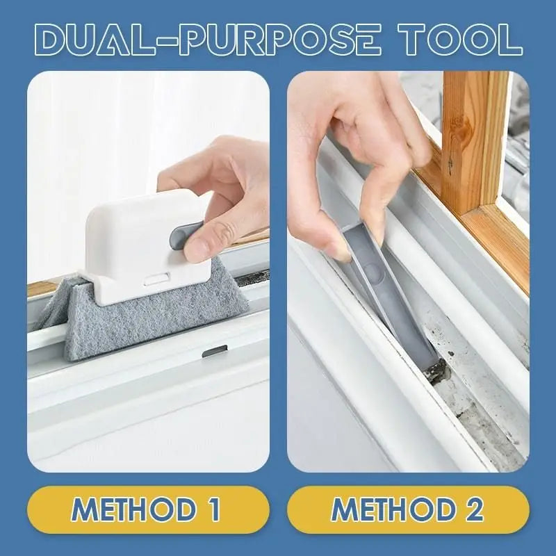 Window Groove Crevice Cleaning Brush – Replaceable Head Crevice Cleaning Brush Babs