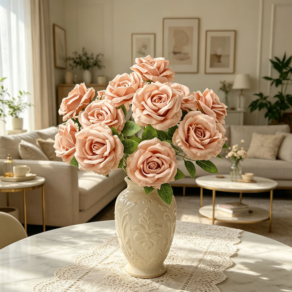 Artificial Silk Rose Bouquet – Wedding & Home Décor Gift Artificial Flower Bouquet Babs
