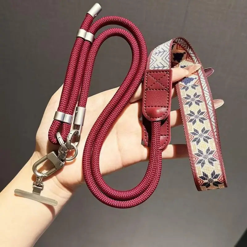 Adjustable Crossbody Phone Strap 360° Metal Hook Anti-Loss Phone Crossbody Strap Babs A16