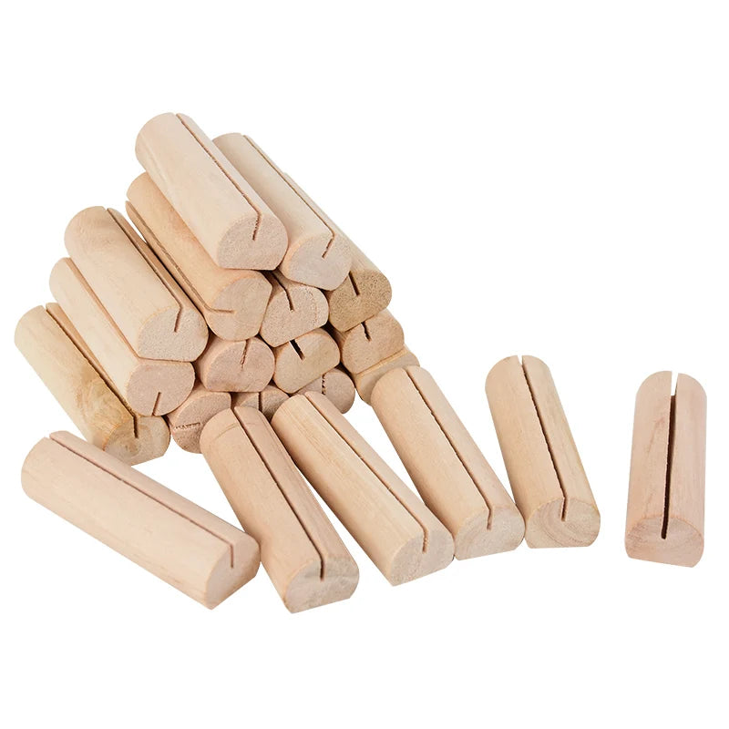 Wooden Place Card Holders – Wedding & Party Table Clip Stands Place Card Holders Babs Holder 20pcs