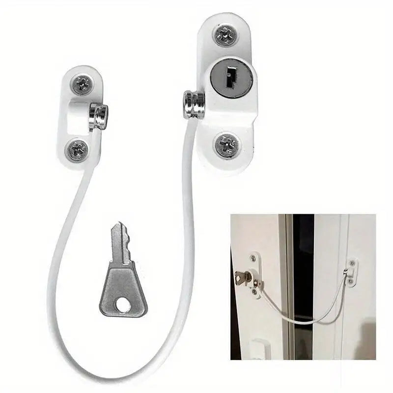 Stainless Steel Window Lock Stopper – Anti-Theft Restrictor Window Safety Lock Babs Default Title