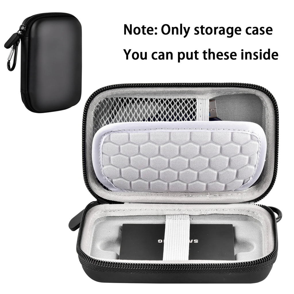 Shockproof SSD Case & Travel Bag for USB 3.2 Portable Drives SSD Carrying Case Babs
