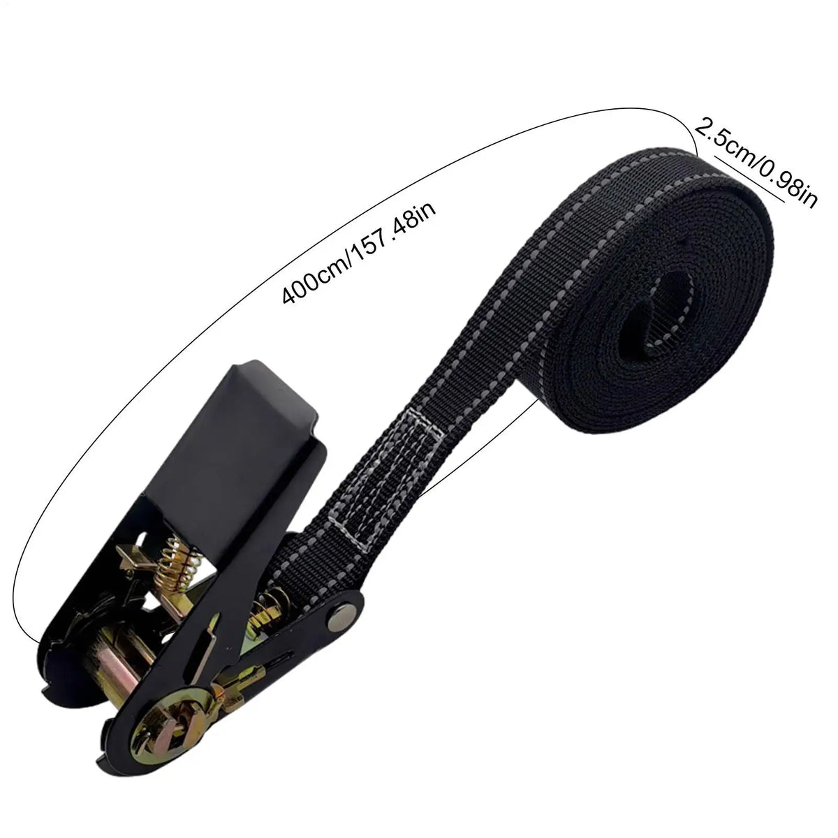 Heavy-Duty Ratchet Cargo Strap Tie Down – 1760lb Capacity Ratchet Tie Down Strap Babs