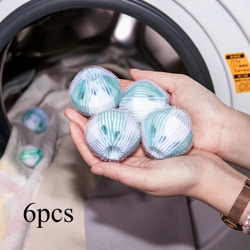 6-Pack Reusable Pet Hair Removal Laundry & Dryer Balls Laundry Dryer Balls Babs 6pcs