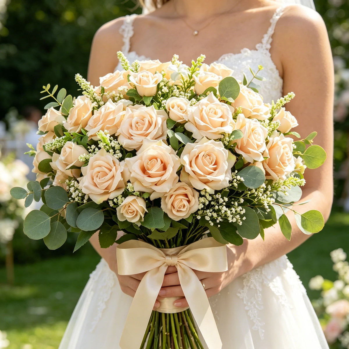 Artificial Silk Rose Bouquet – Wedding & Home Décor Flowers Artificial Flower Bouquet Babs