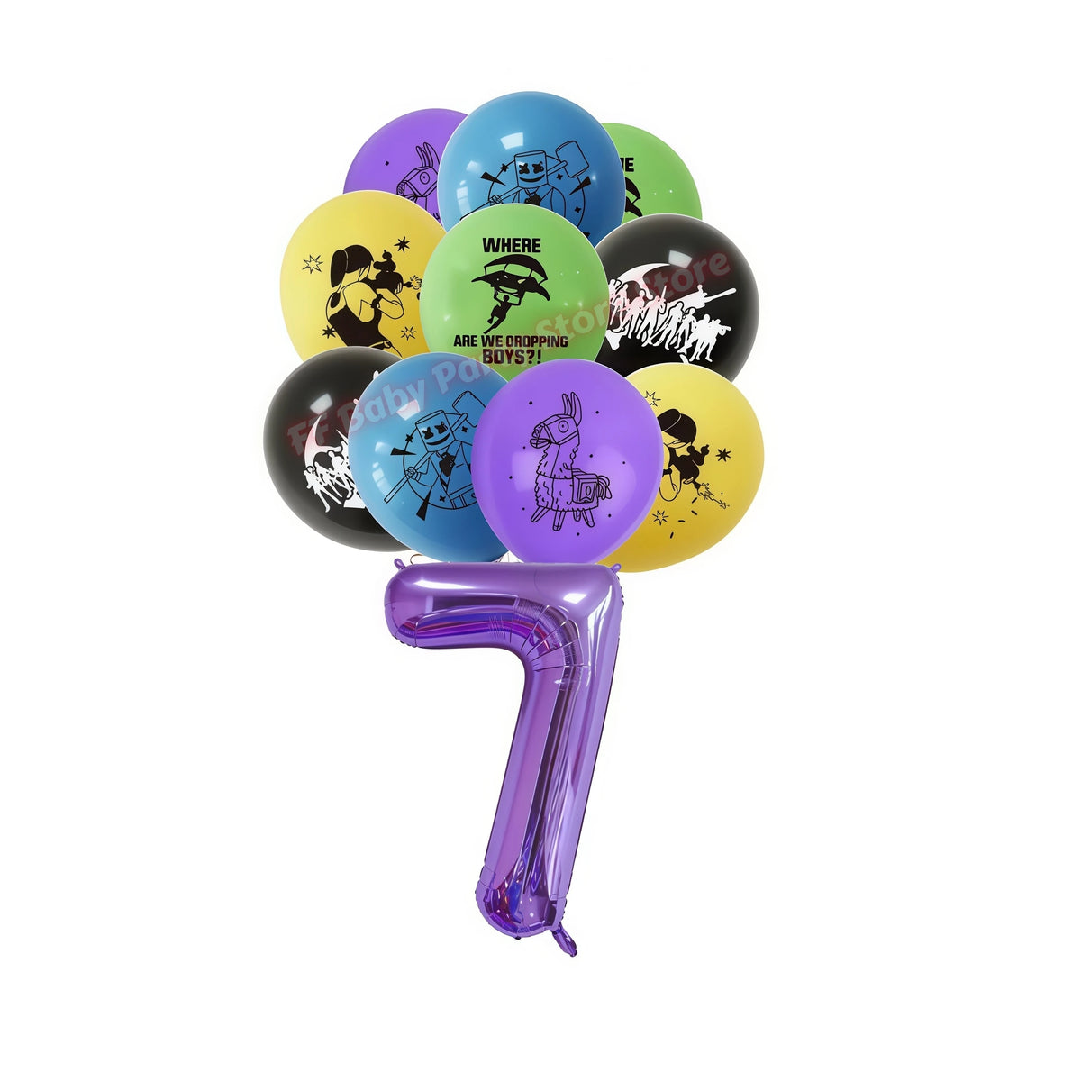 Video Game Birthday Party Supplies – Tableware, Balloons & Decor Party Tableware Set Babs 19pcs balloons-7