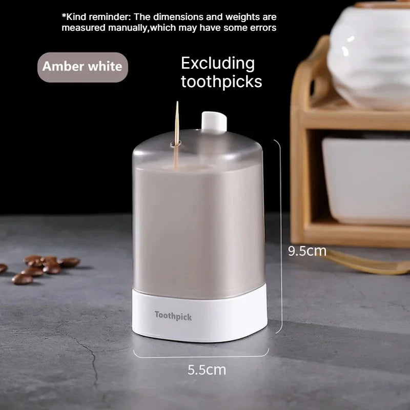 Automatic Pop-Up Toothpick Dispenser Box | Table Decor Toothpick Dispenser Babs WHITE