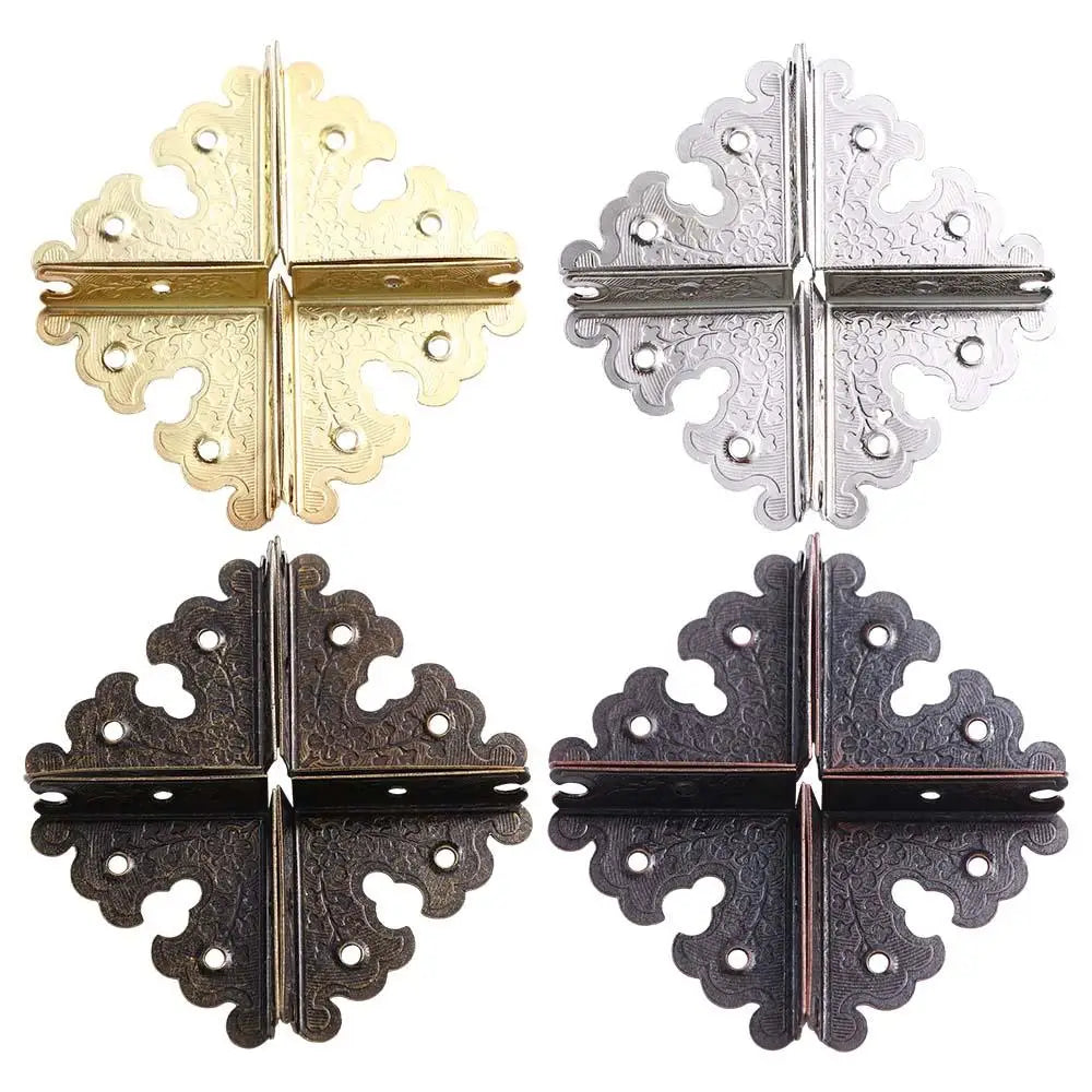 Antique Iron Corner Brackets Furniture Protector – 4pcs Corner Bracket Babs