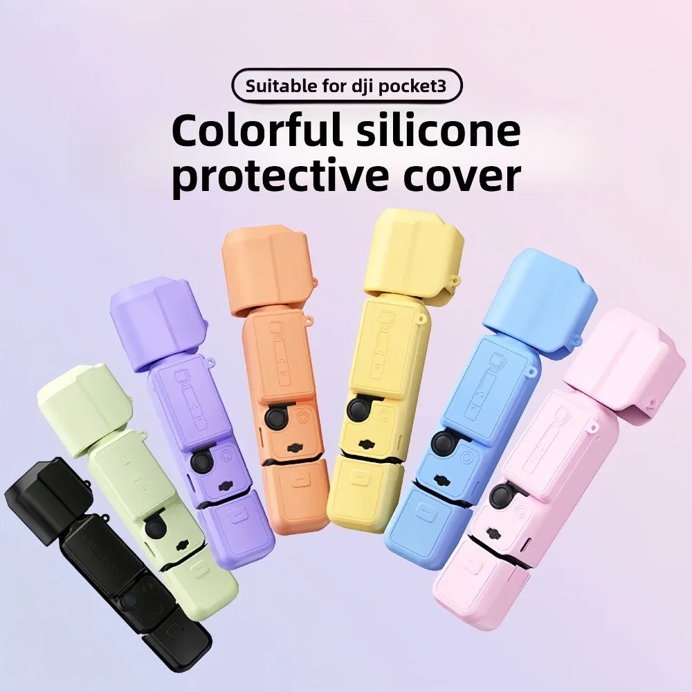 DJI Pocket 3 Silicone Case – Shockproof Protective Cover Gimbal Camera Case Babs