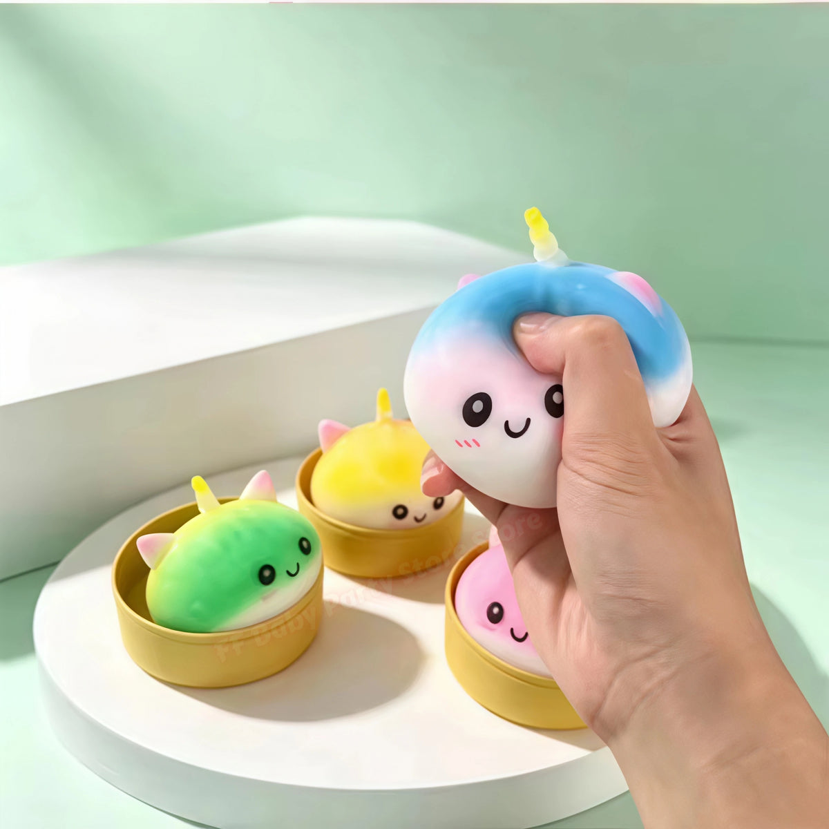 BaoZi Dumpling Squishy Squeeze Fidget Toy – Novelty Desk Gift Squishy Fidget Toy Babs