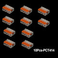 Push-In Lever Wire Connectors 2/3/4/5 Pin Quick Terminal Lever Wire Connector Babs 10Pcs-PCT414