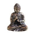Miniature Brass Buddha Figurine Desktop Ornament | Bonsai Decor Decorative Figurine Babs Vintag