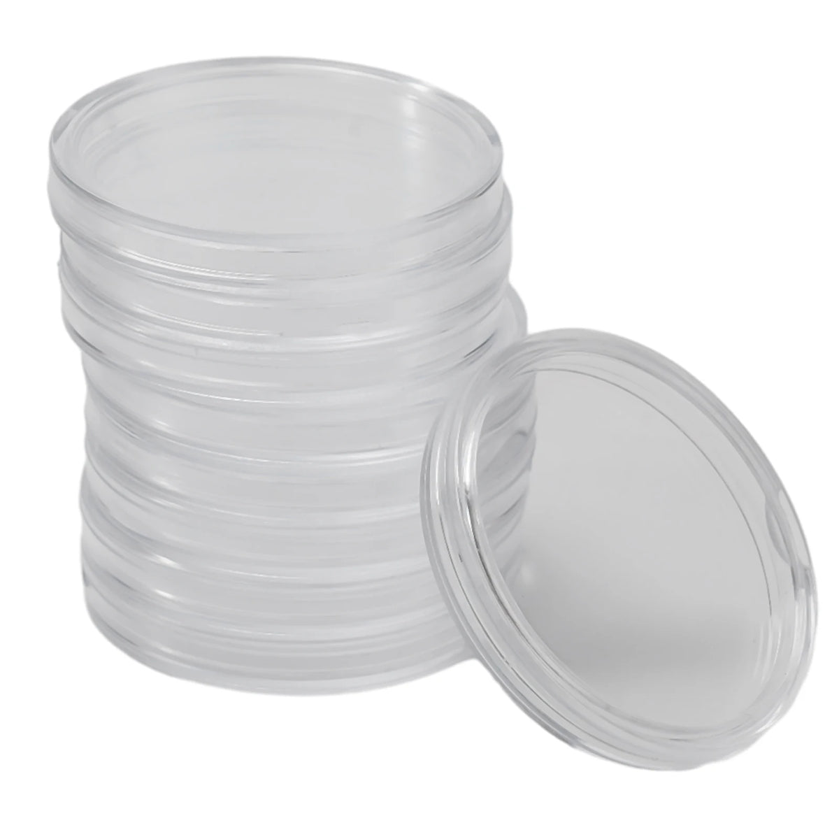 100Pcs 39mm Rimless Coin Capsules – Fits 1 oz Silver Britannia Coin Storage Capsules Babs