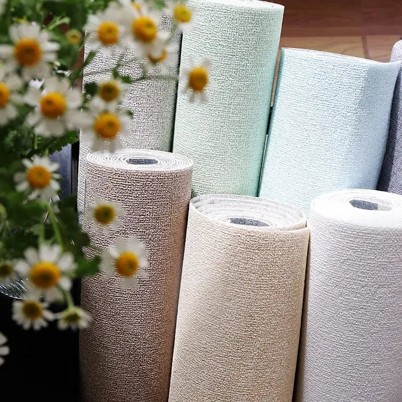 3D Linen Peel & Stick Wallpaper – Waterproof Self-Adhesive Roll Peel & Stick Wallpaper Babs