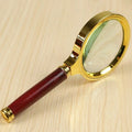 50x HD Metal Handheld Magnifying Glass – Reading & Science Handheld Magnifier Babs Gold 80mm