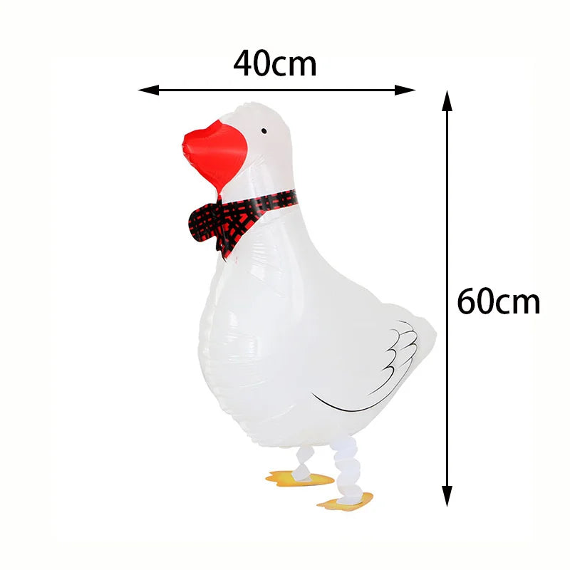 Farm & Jungle Animal Foil Balloons – Party & Baby Shower Decor Party Balloons Babs duck white As pictures show