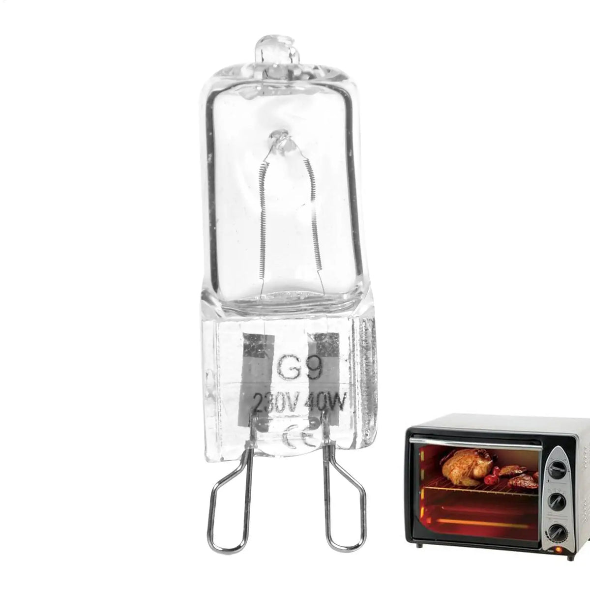G9 40W Halogen Bulb – High-Temp Oven & Appliance Light Halogen Appliance Bulb Babs