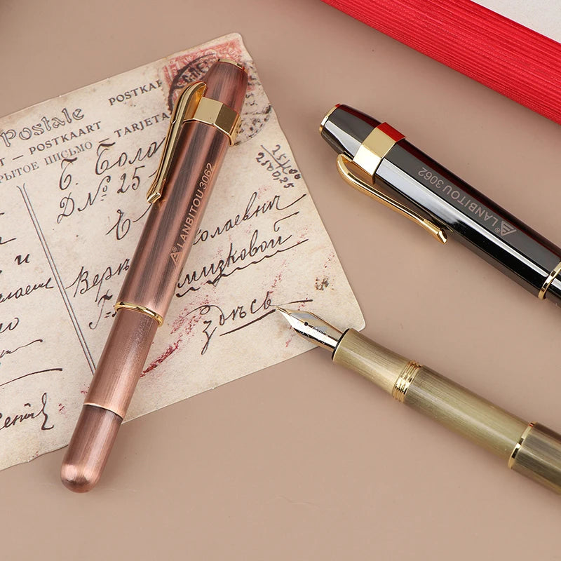 Antique Brass Pocket Rollerball Pen – Portable Gift Pen Rollerball Pen Babs