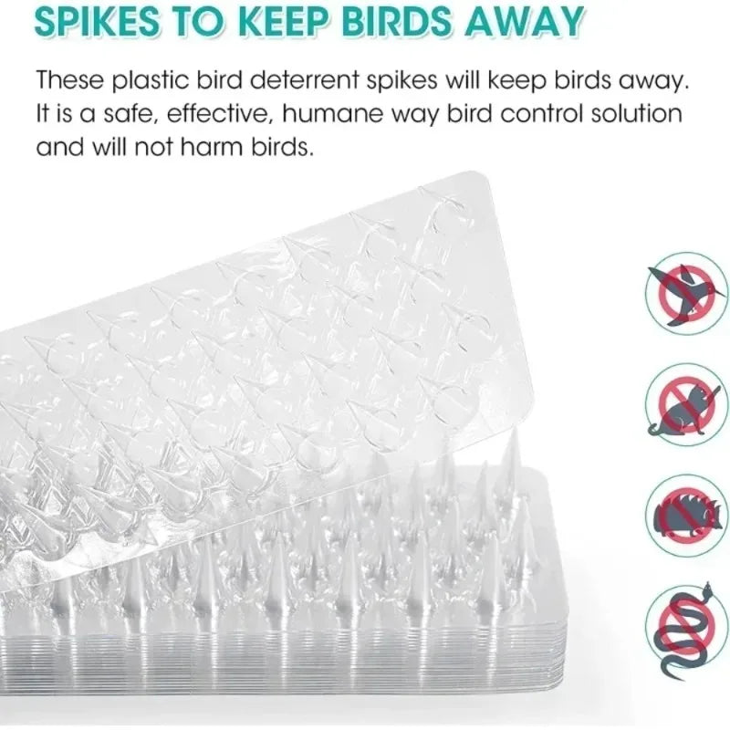 12CM Wide Bird Repeller Spikes – Pigeon & Cat Deterrent Bird Deterrent Spikes Babs