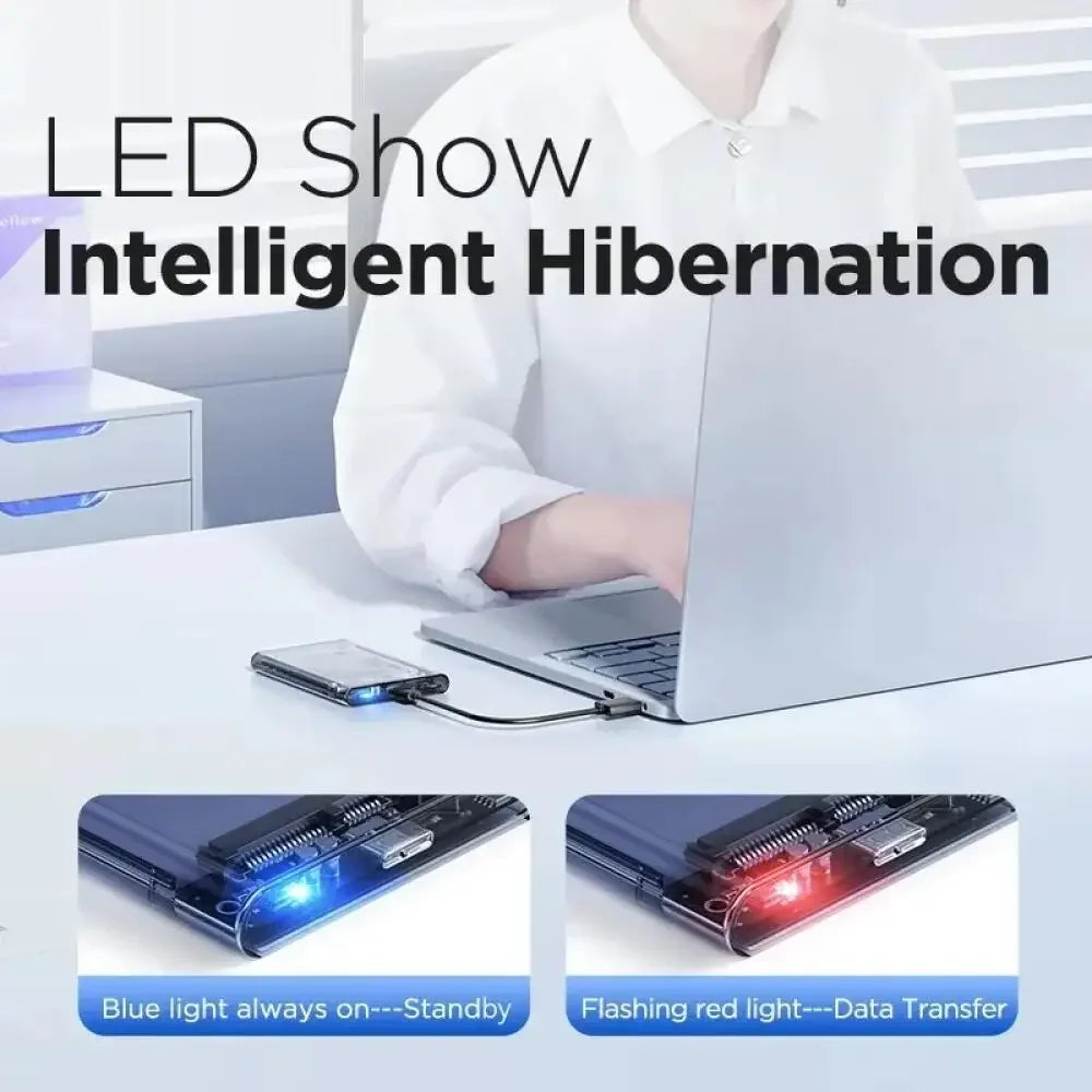 USB 3.0 Type-C SATA 2.5" External HDD Enclosure 6Gbps UASP HDD Enclosure Babs