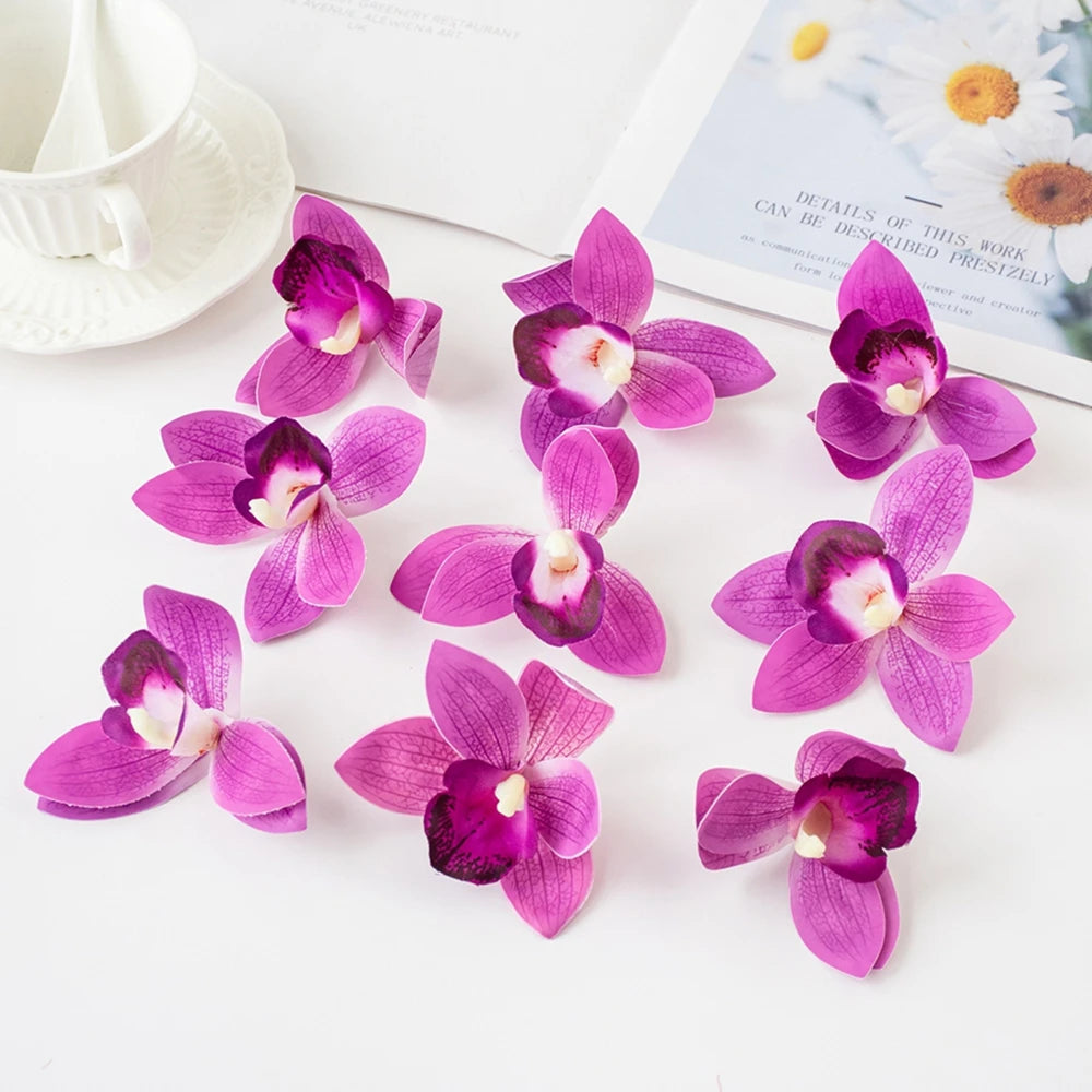 20/40PCS Silk Orchid Artificial Flowers – Wedding & Home Decor Artificial Silk Flowers Babs