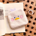 Cartoon Mini Cosmetic Bag – Cute Portable Pouch for Women & Kids Mini Cosmetic Pouch Babs white